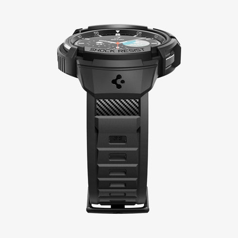 ACS06488 - Galaxy Watch 6 Classic (47mm) Case Rugged Armor Pro in black showing the front
